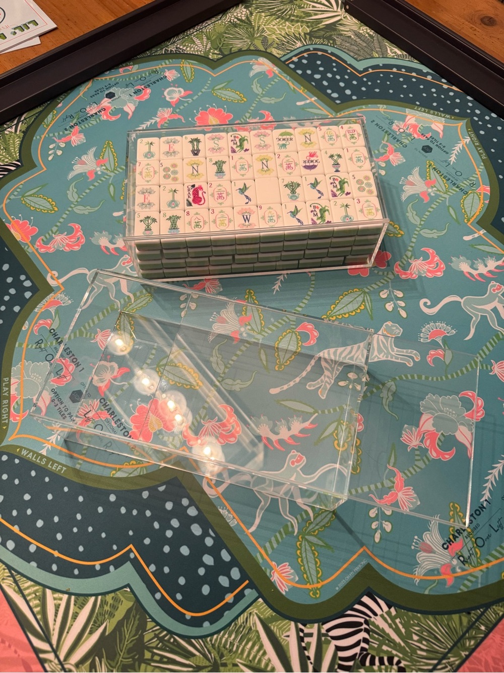 Clear Acrylic Display Box for Mahjong Tiles